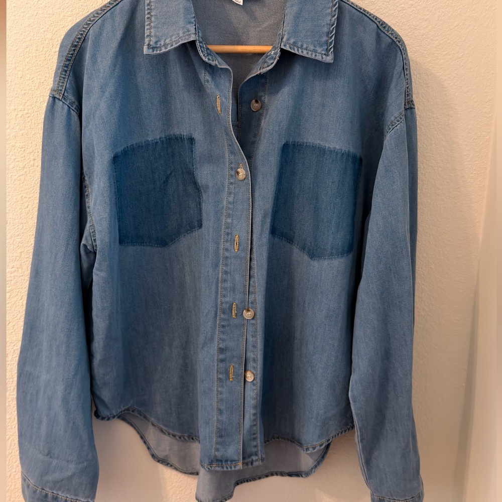 Mable Denim Button-down